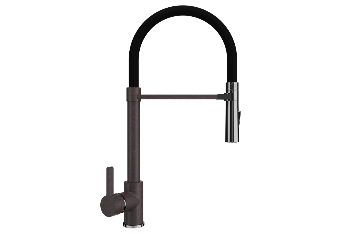 Смеситель для кухни Ulgran Classic U-024-345 на мойку коричневый