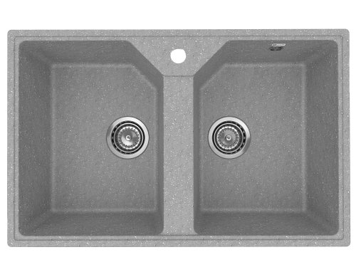 Кухонная мойка Uperwood ECON UPD-402 4010202114 75х50 цвет серый поверхность матовая