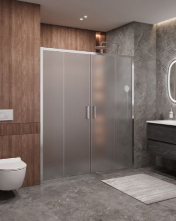 Душевая дверь Cezares MOLVENO MOLVENO-BF-2-170-P-Cr 170х195 стекло рифленое профиль хром