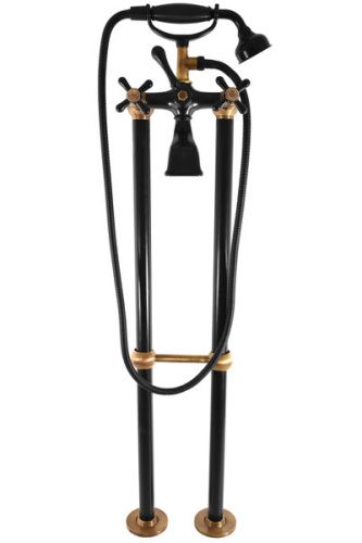 Смеситель RavSlezak MORAVA RETRO MK150.5/2CMATSM напольный черный