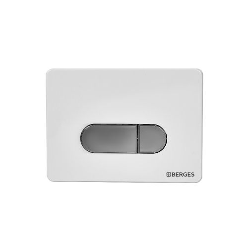 Клавиша смыва механическая Berges NOVUM 040037 цвет белый/хром