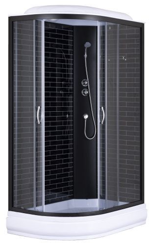 Душевая кабина Loranto CS-66120-20R GB 120 120х80 асимметричная с крышей ориентация правая