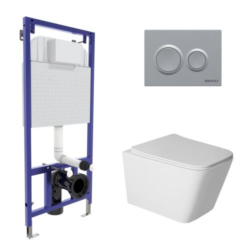 Комплект унитаз с инталляцией и клавишей смыва Berges NOVUM 043402