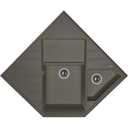 Кухонная мойка Florentina Бомбей 20.375.J0900.302 90х90 цвет черный поверхность матовая