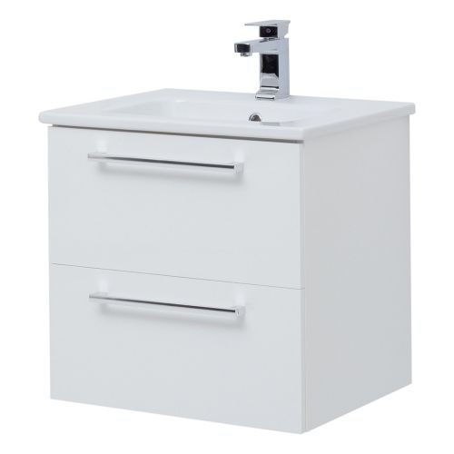 Тумба под раковину Dreja Gio 77.0101W 60х50 подвесная цвет белый