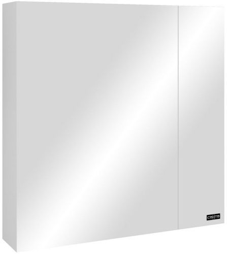 Зеркало-шкаф СанТа Стандарт 113008 70х70 подвесной цвет белый