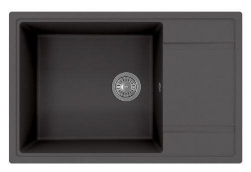 Кухонная мойка Florentina Липси 780 Xl 20.505.D0780.302 80х50 цвет черный поверхность матовая