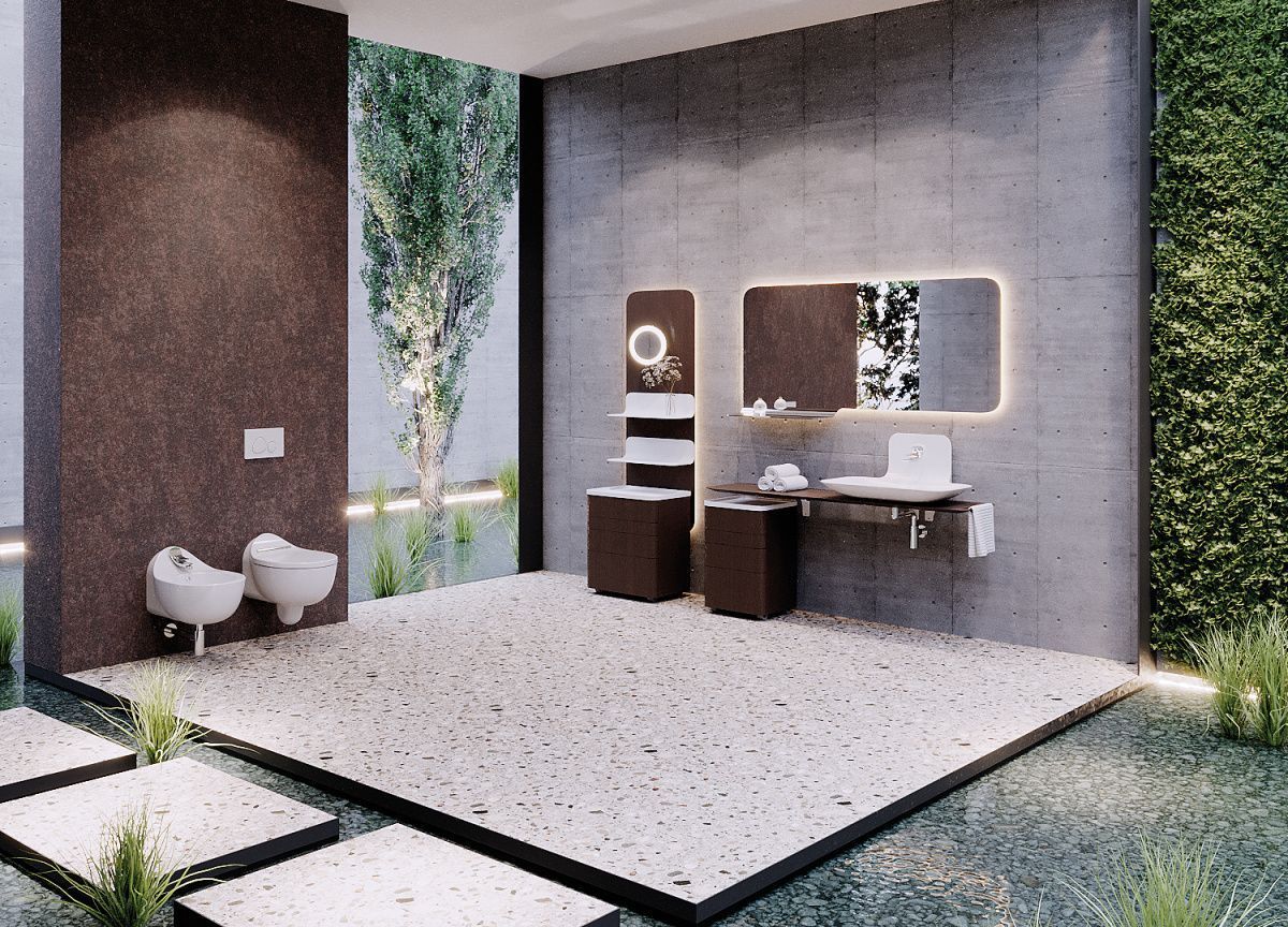 Тумба с раковиной Creavit Foglia FL0175.00 180х40