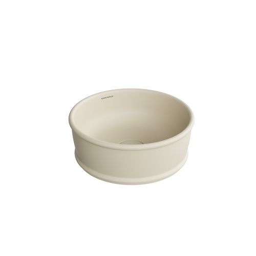 Раковина керамическая Kerama Marazzi CIRCO CI.wb.36\SAN 40х40 накладная цвет бежевый без отверстий под смеситель