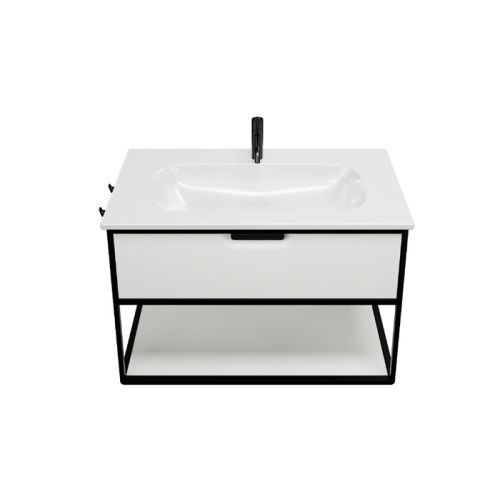 Тумба с раковиной Burgbad Vry SGUJ093F6019GO253C001*1 90х50 цвет белый