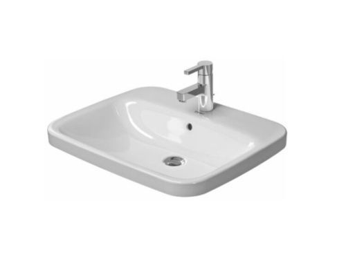 Раковина керамическая Duravit Durastyle 374620000 60х50 встраиваемая цвет белый 1 отверстие под смеситель