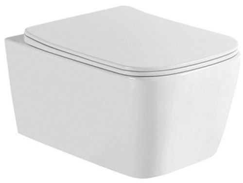 Чаша унитаза подвесная Allen Brau Liberty 4.32003.20 цвет белый без сиденья безободковая каскадный смыв