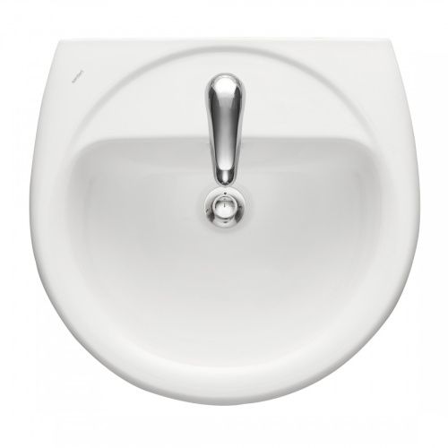 Раковина из сантехнического фарфора Santeri Соната 131112S0011B0 50х50 подвесная цвет белый 1 отверстие под смеситель
