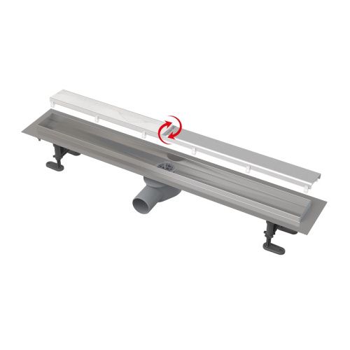 Душевой лоток Alcadrain APZ13-DOUBLE9-850 85х5 нержавеющая сталь