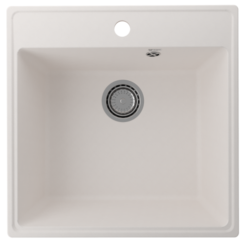 Кухонная мойка Ulgran Quartz Forte 505-01 50х50 цвет белый поверхность матовая