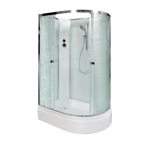 Душевая кабина AvaCan EM2712LN 120х80 асимметричная без крыши ориентация левая