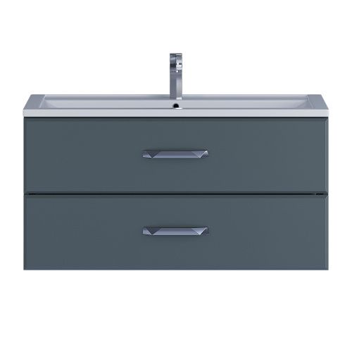 Тумба с раковиной Uperwood Foster 291020543 100х50 цвет серый