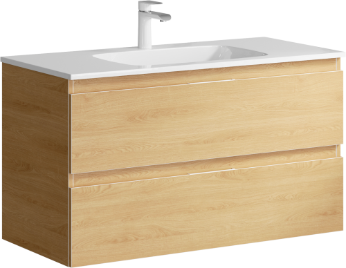 Тумба под раковину Aqwella Y ACC0110DZ 100х50 подвесная цвет коричневый