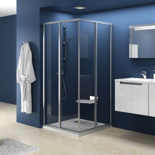 Душевая дверь Ravak Supernova 14V40102ZG 80х185 стекло рифленое профиль белый