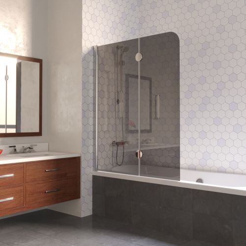 Душевая шторка на ванну Vegas-Glass E2V LUX E2V LUX 120 08 07 L 120х150 стекло тонированное профиль хром ориентация левая