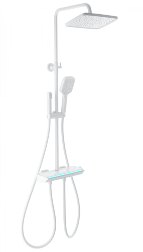 Душевая стойка Wonzon & Woghand Muse WW-B4174-MW настенная цвет белый с термостатом