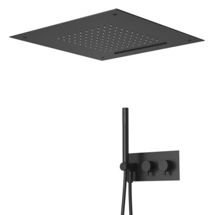 Душевая система Cezares LEAF LEAF-DSIS-T-50-NOP встраиваемая в стену цвет черный