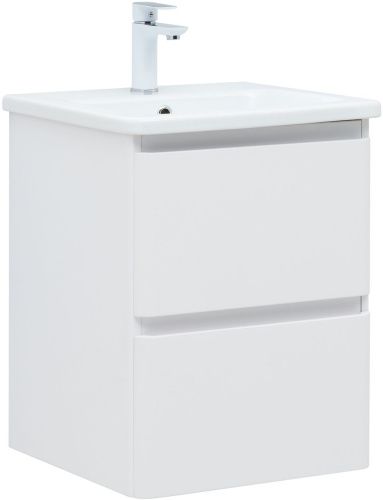 Тумба под раковину Aquanet Эмбер 00330463 50х40 подвесная цвет белый