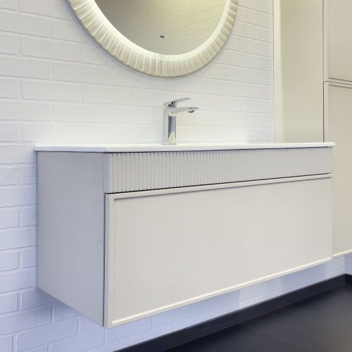 Тумба с раковиной Comforty 00-00017880CF 100х50 подвесная цвет серый