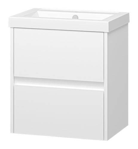 Тумба под раковину Misty Алиса Э-Али01050-011П2Я 50х30 подвесная цвет белый