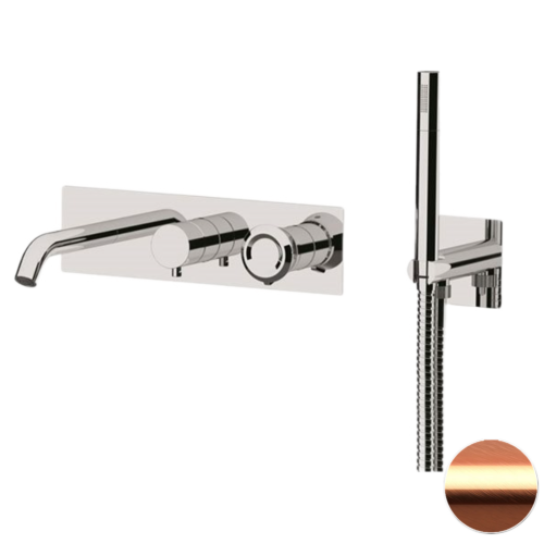 Смеситель для ванны Remer Element ET53D2RP встраиваемый в стену медь