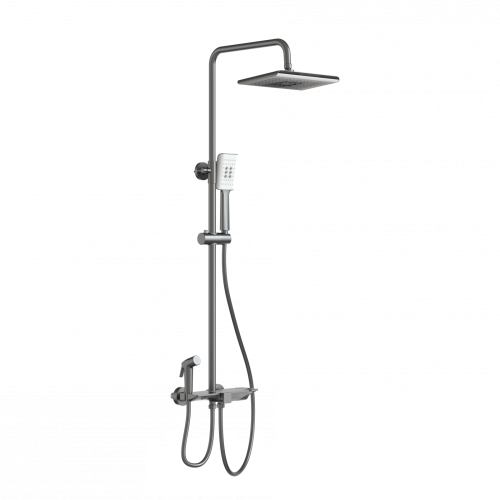Душевая стойка Wonzon & Woghand WW-B3310-BGG настенная цвет серый с термостатом