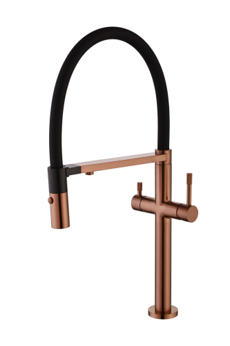Смеситель для кухни Boheme Uno 115-CB на мойку медь