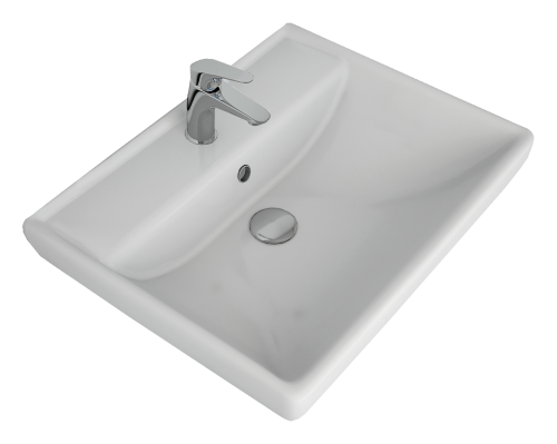 Раковина мебельная керамическая Dreja Q 60 191638 60х50 накладная цвет белый