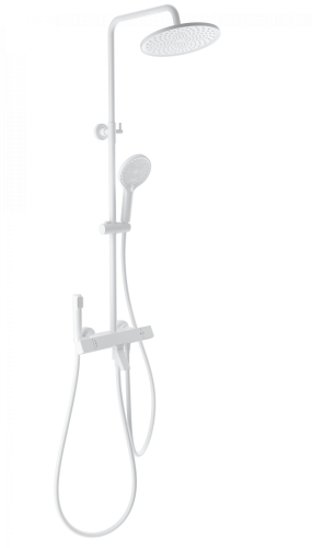 Душевая стойка Wonzon & Woghand The one WW-B3094-MW настенная цвет белый с термостатом