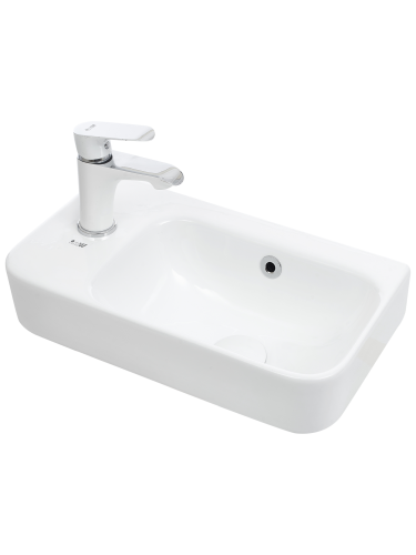 Раковина из сантехнического фаянса WeltWasser WW SK 10000003970 50х30 подвесная цвет белый