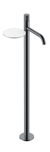 Смеситель Boheme Stick 120-SGM.4 напольный вороненая сталь