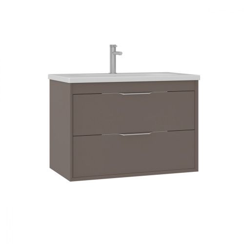 Тумба с раковиной Orka Clay 5004383 80х50 подвесная цвет коричневый