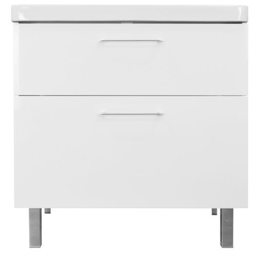 Тумба с раковиной Azario Ника CS00082789 80х50 напольная цвет белый