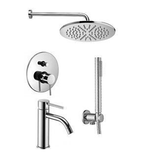 Душевая система Paffoni Light KITLIG015CR071 встраиваемая в стену