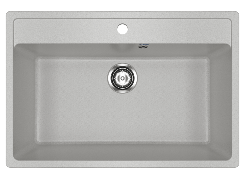 Кухонная мойка Ulgran Classic U-600-310 75х50 цвет серый