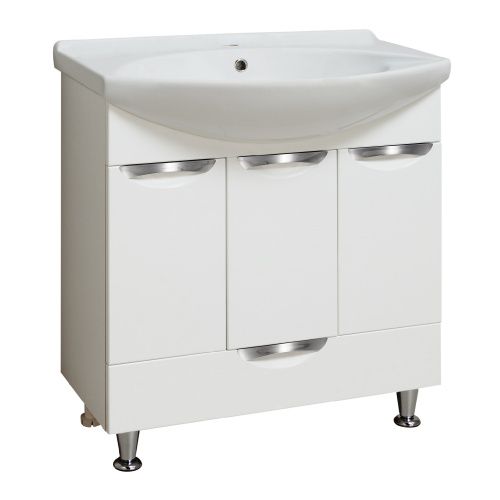 Тумба под раковину Runo БАРСЕЛОНА 00000001032 70х30 напольная цвет белый