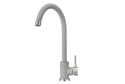 Смеситель для кухни Granula ST-4031, БАЗАЛЬТ на мойку серый