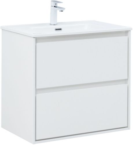 Тумба под раковину Aquanet Милан 00336368 70х50 подвесная цвет белый