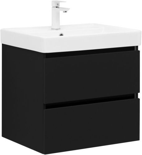 Тумба под раковину Aquanet Вега 2.0 00337953 60х50 подвесная цвет черный