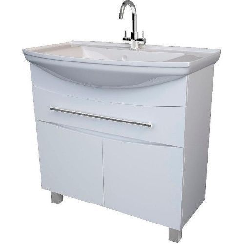 Тумба под раковину 1MarKa Lina У94493 80х30 цвет белый