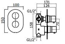 Смеситель для душа Plumberia Selection Ixo XOT5040NO встраиваемый в стену черный - фото 2