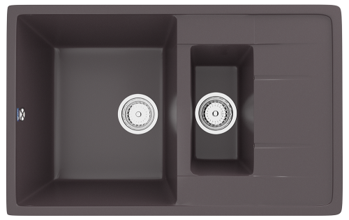 Кухонная мойка Ulgran Classic U-205-345 75х50 цвет коричневый