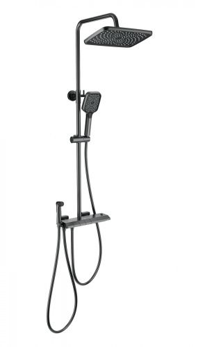 Душевая стойка Wonzon & Woghand Muse WW-B4132-A-BGG настенная цвет серый с термостатом