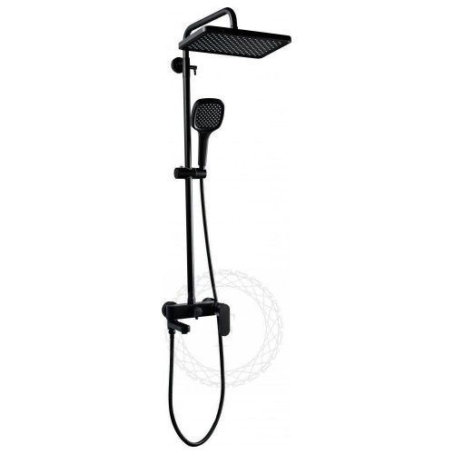 Душевая стойка Filarete FL2030BL настенная цвет черный