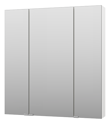 Зеркало-шкаф Misty Аура Э-Аур02075-01 80х80 подвесной цвет белый